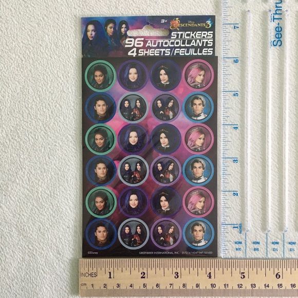 Disney Descendants 3 Stickers, New in Package - Picture 3 of 7